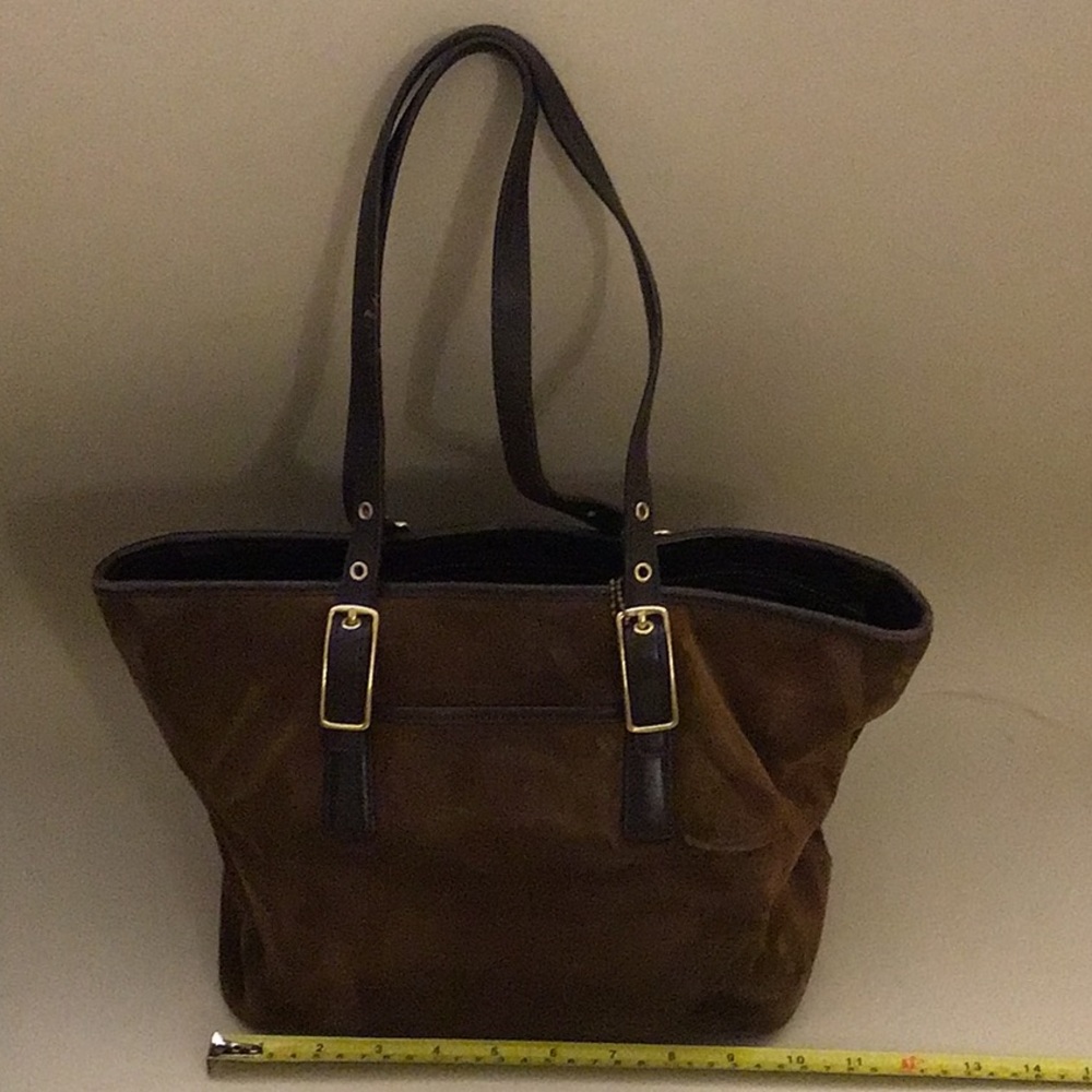 Coach suede bag